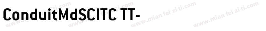 ConduitMdSCITC TT字体转换